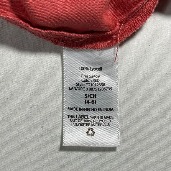 Time & Tru coral Woven Utility Shirt Dress - Picture 3 of 13